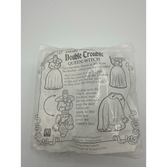 1992 McDonald’s Snow White Queen/Witch Happy Meal Toy – Sealed - Picture 2 of 10